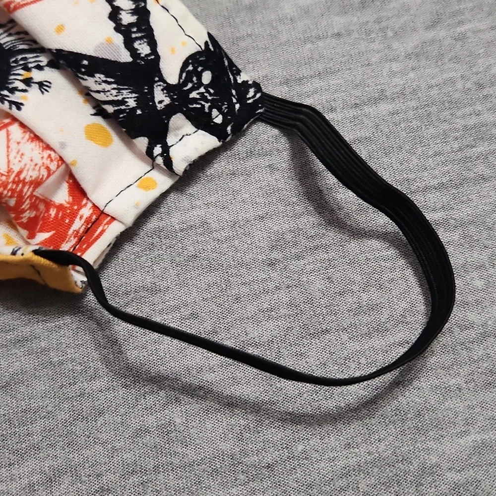 🔴🆓️ FREE* Halloween Theme Handmade Fabric Reversible Face Mask Facial Cover 🔴